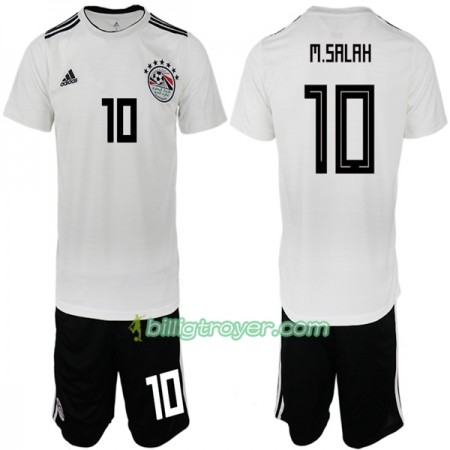 Billige Fotballdrakter Egypt M. Salah 10 Barn VM 2018 Bortedraktsett